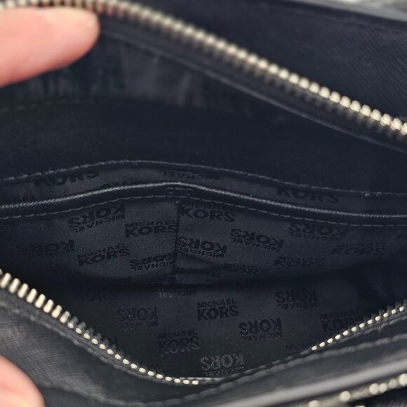 Michael Kors Dillon Microstud Crossbody Satchel Bag Black - Picture 9 of 12